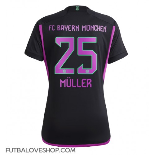 Dres Bayern Munich Thomas Muller #25 Preč pre Ženy 2023-24 Krátky Rukáv